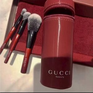Gucci Beauty Burgundy Brush Set